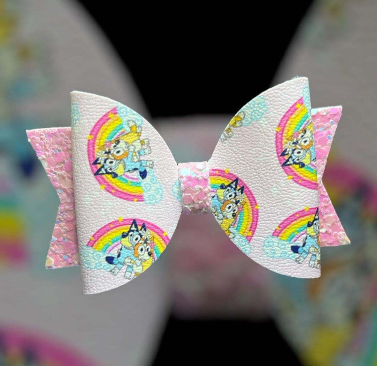 Blue dog bows