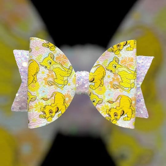 Lion hair bow