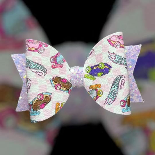 Racer car hair bow