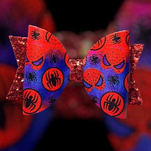 Spider superhero bow ombré