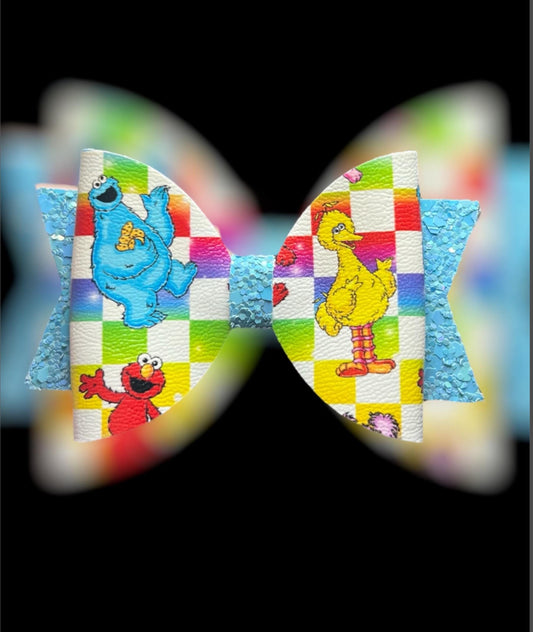 Monsters hair bow set