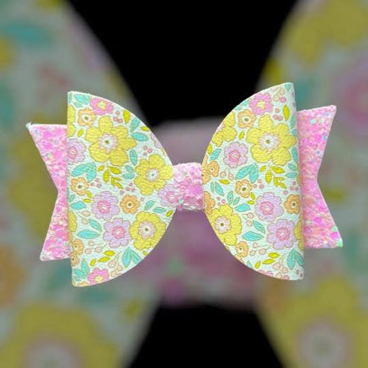 Ditsy floral hair bow
