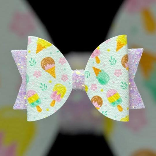 Icecream hair bow
