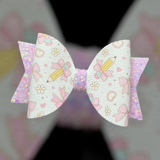 Bow pencils hair bow