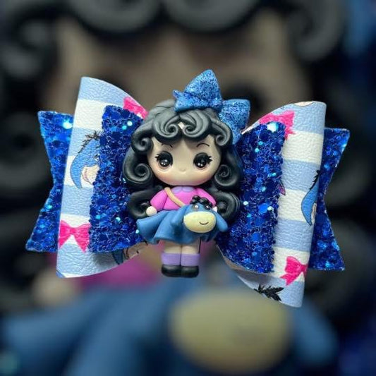 Eeyore hair bow