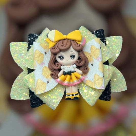 Pencil girl hair bow