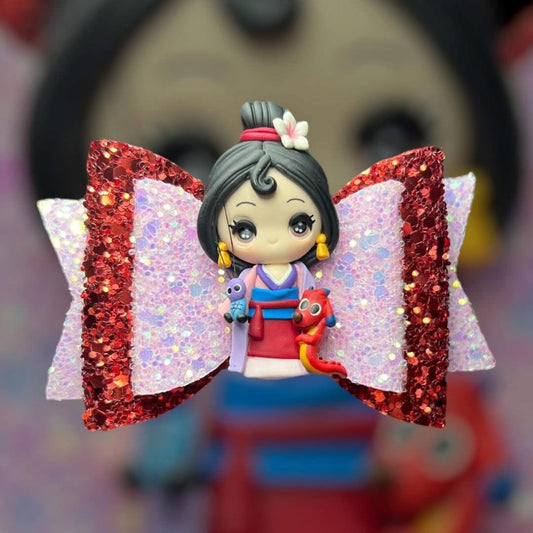 Mulan hair bow