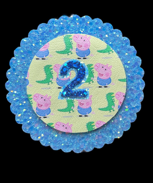 George pig birthday badge