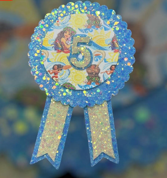 Moana birthday badge