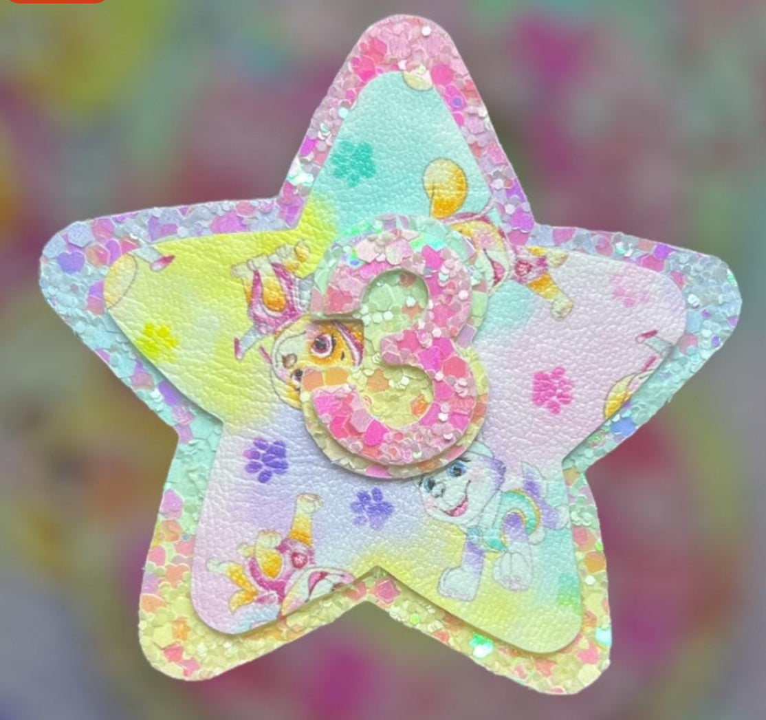 Dog rescue birthday badge