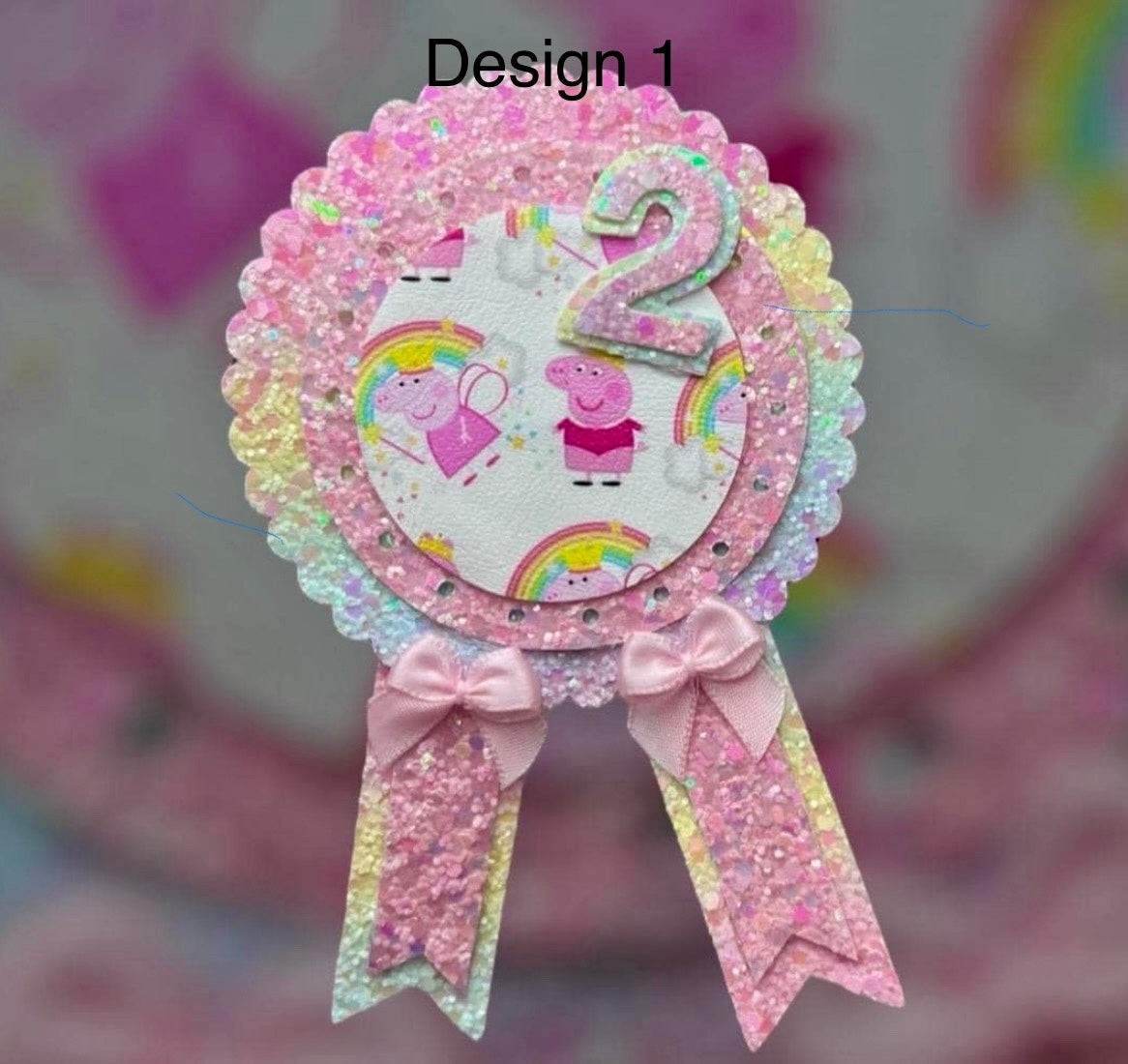 Peppa pig birthday badge
