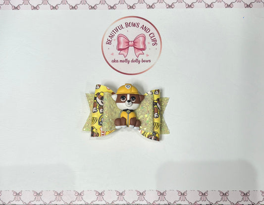 Rubble hair bow