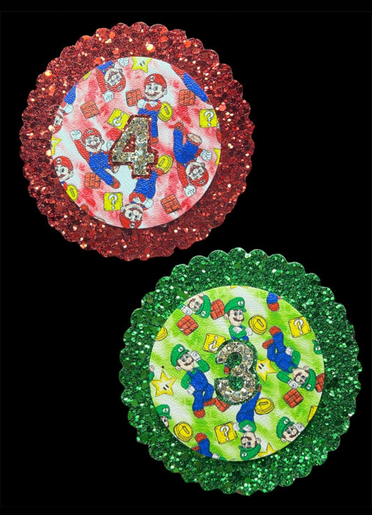 Super brothers birthday badge