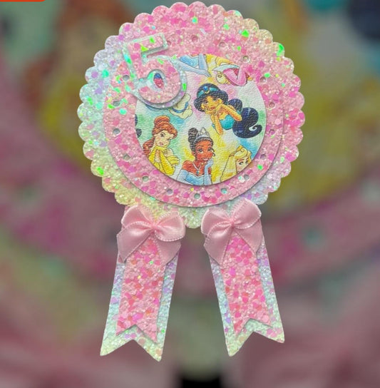 Princess birthday badge