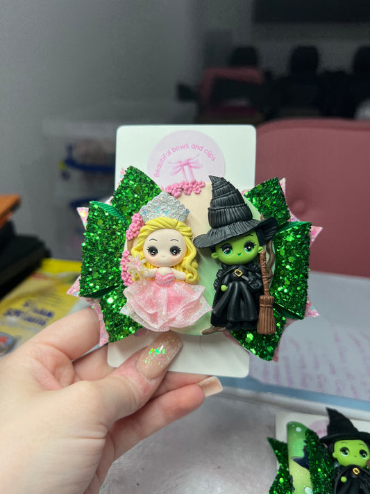 Wicked hair bow (single bow)