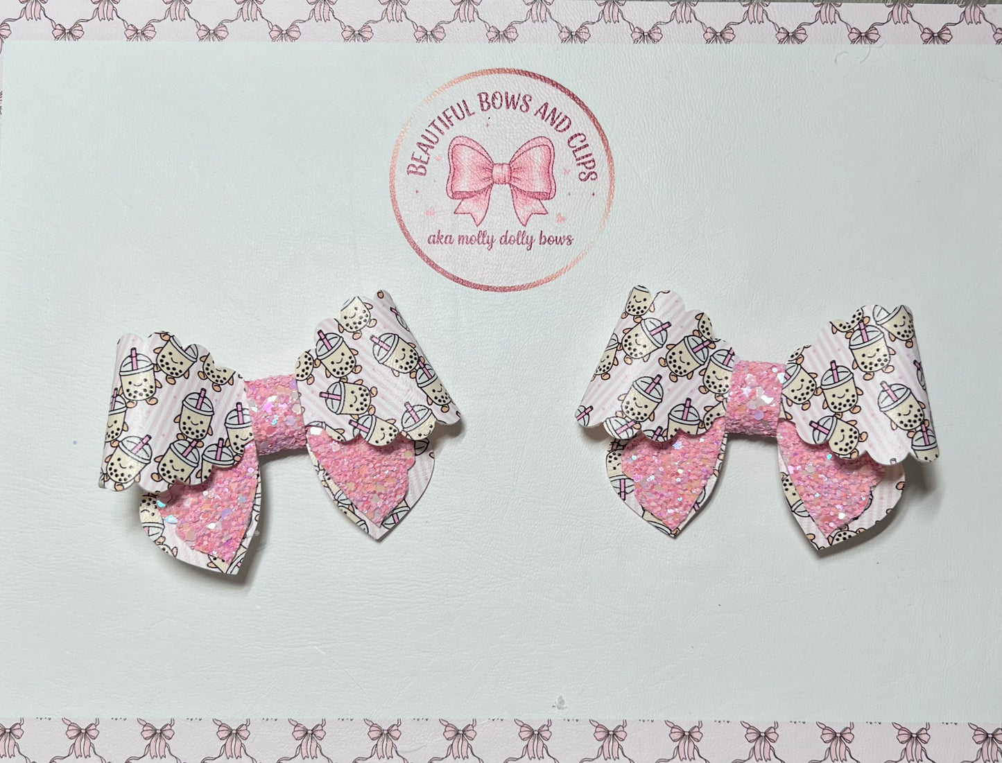 Jellycat boba hair bow set