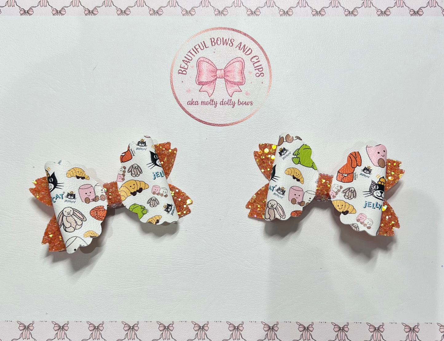 Jellycat mix hair bow set