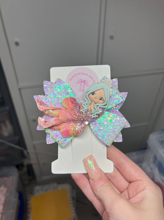 Mermaid hair bow