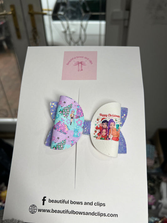 Demon hunter xmas hair bow