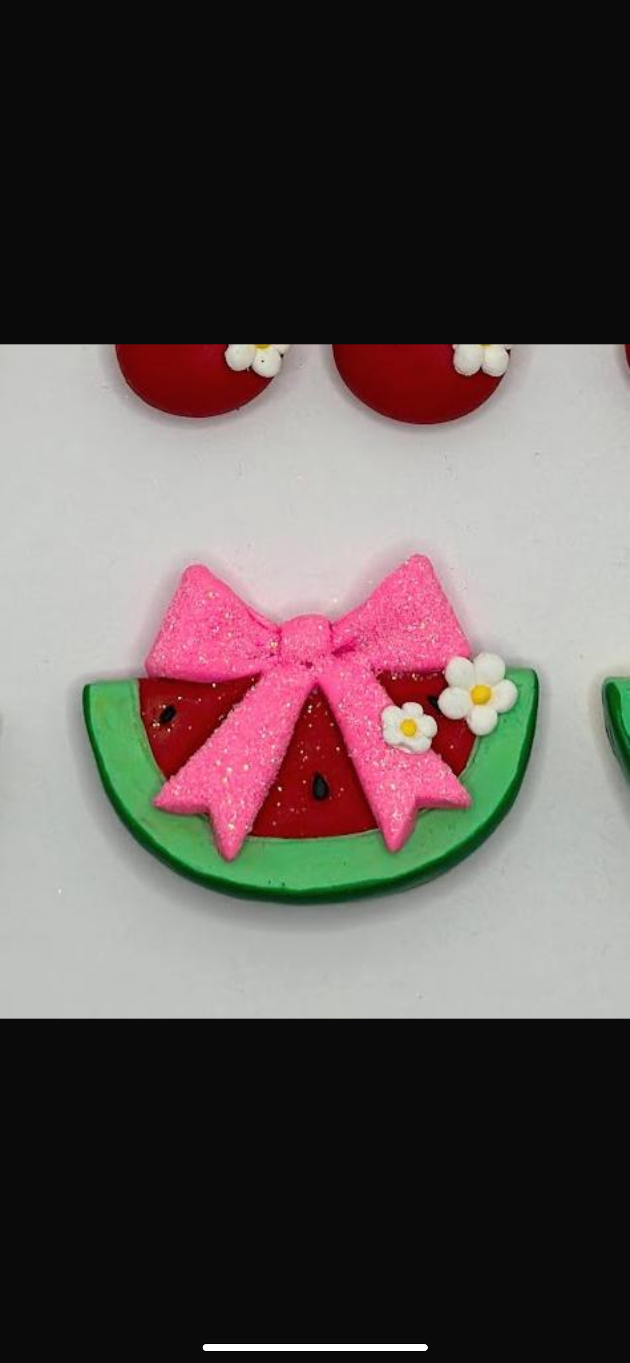 Watermelon hair bow