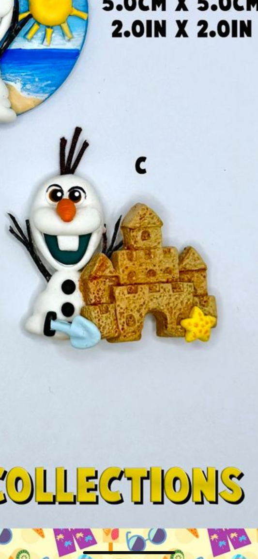 Olaf sand castle hair bow