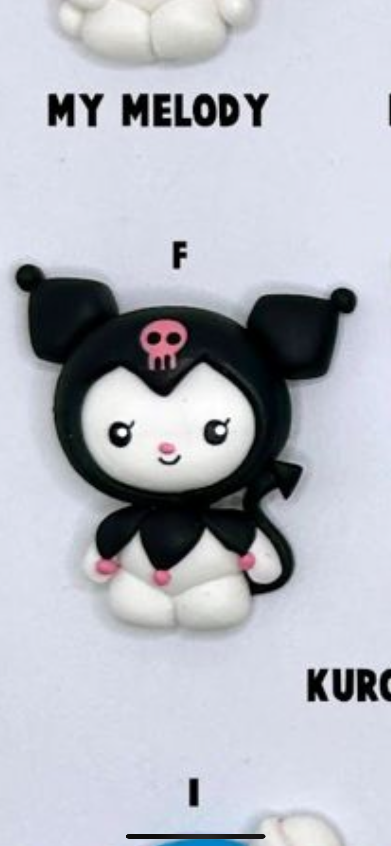 Kuromi hair bow