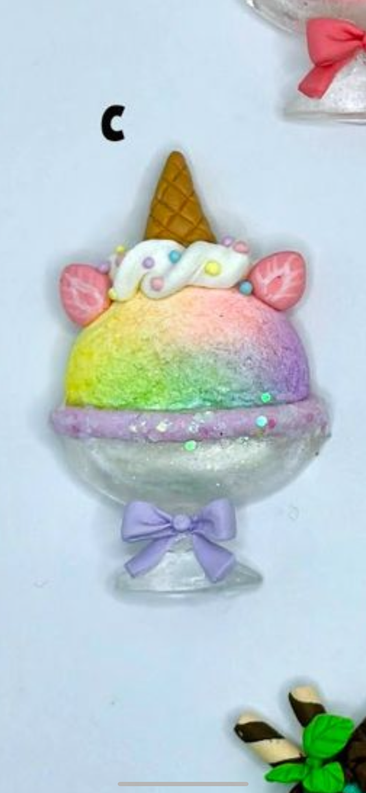 Unicorn hair bow