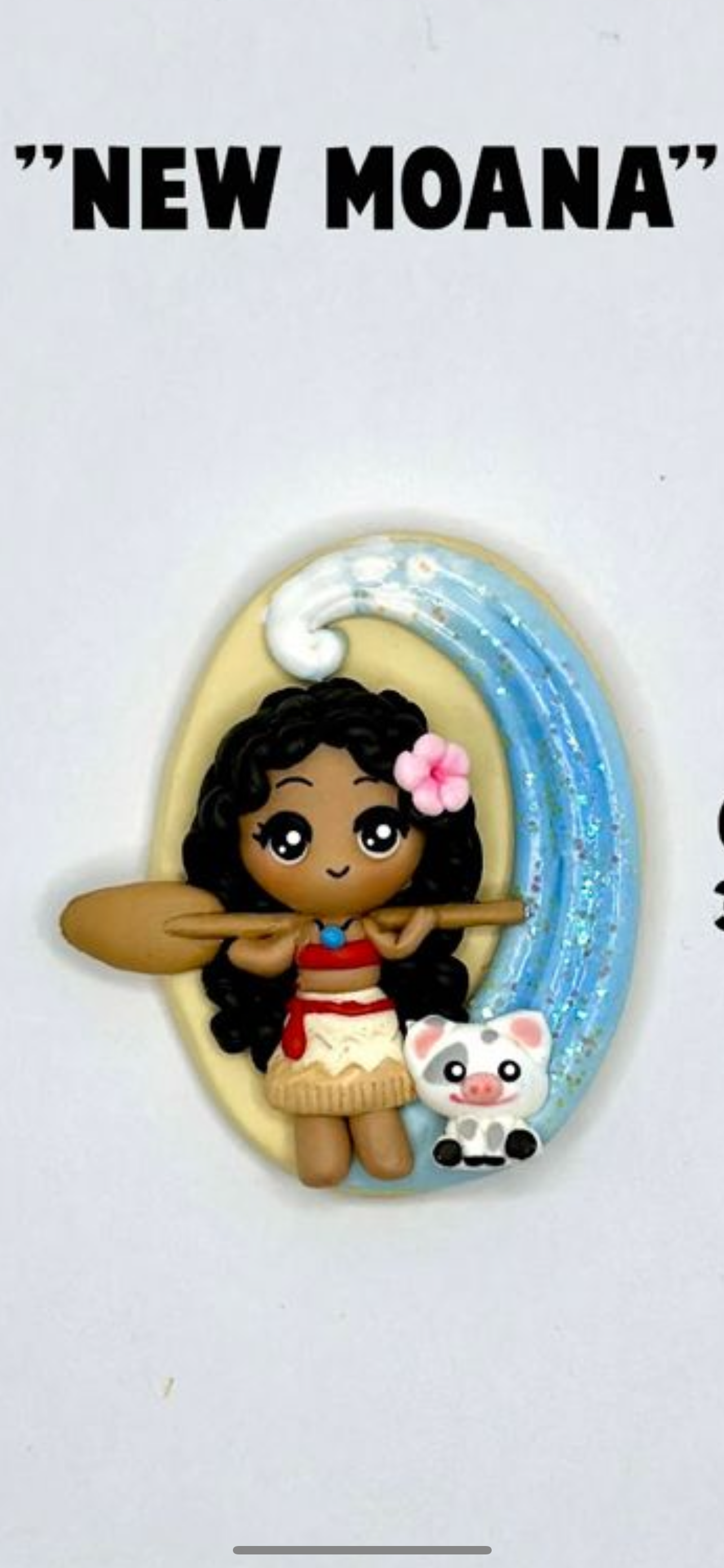 Moana frame hair bow