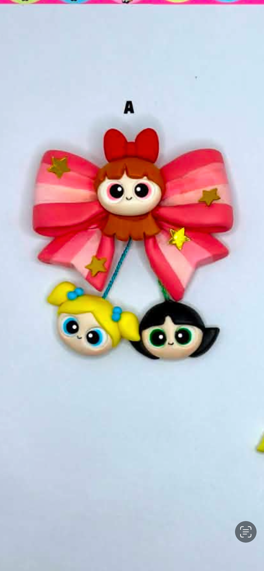 Powerpuff girls bow hair bow