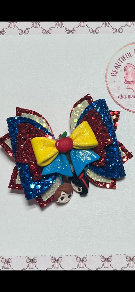Snow White hair bow