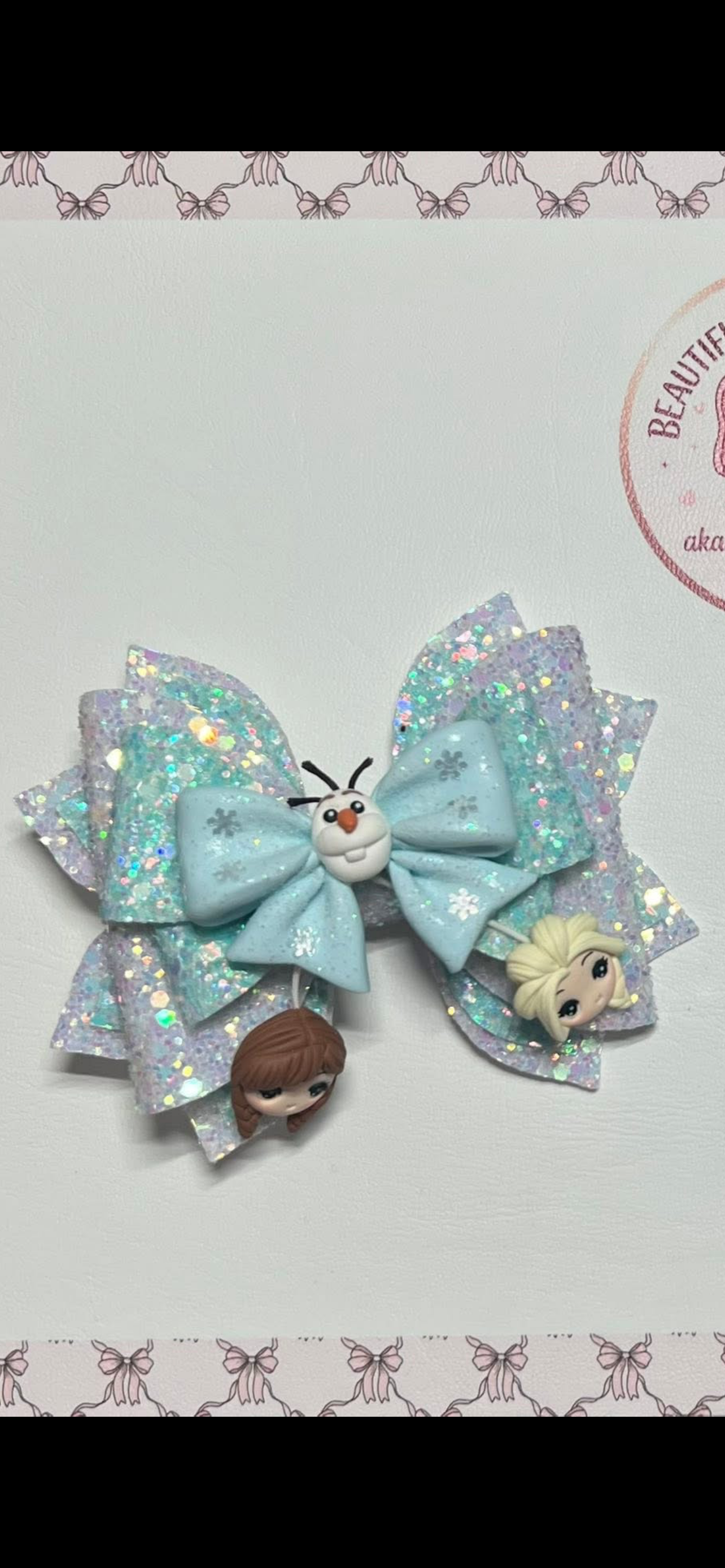 Frozen hair bow