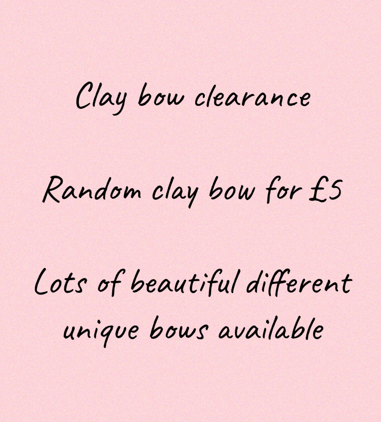 Clay bow clearance