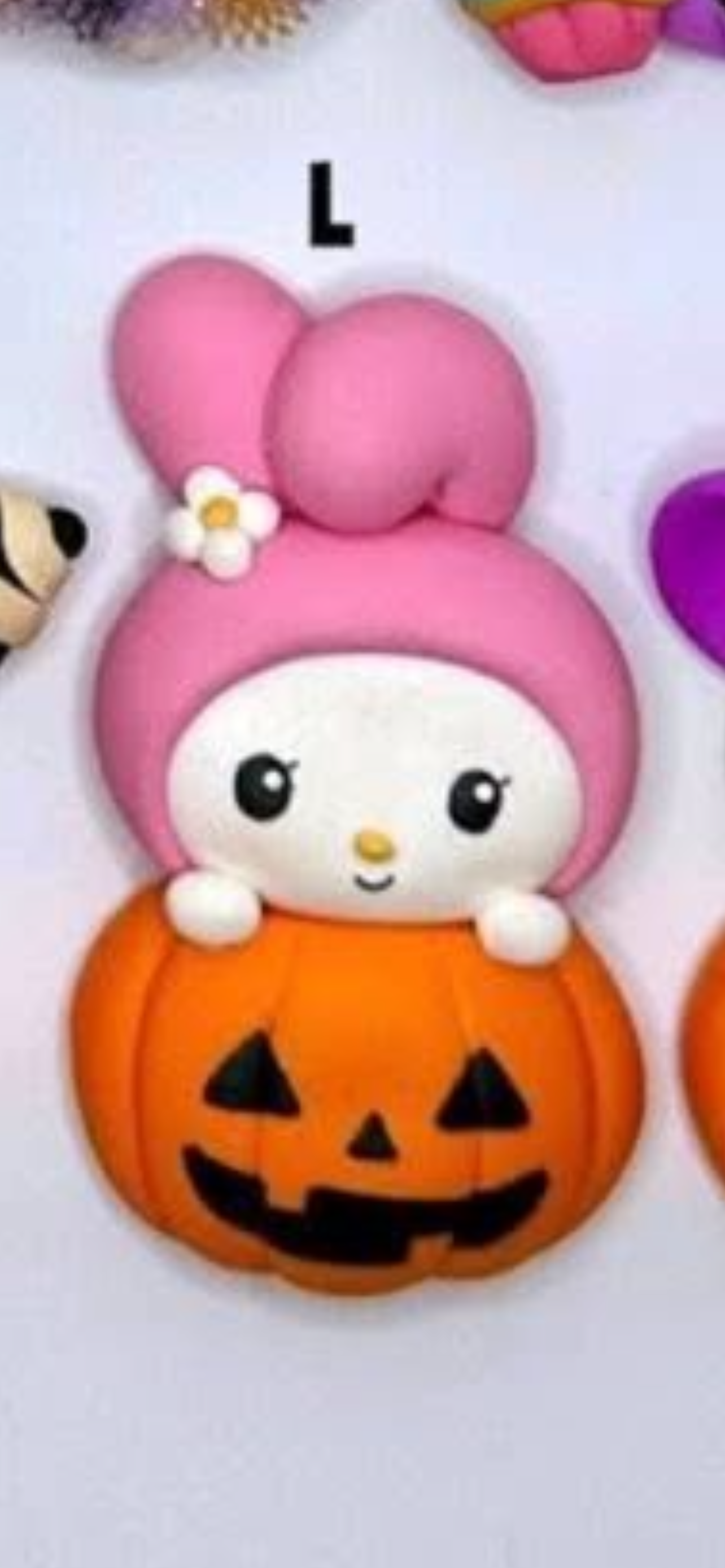 My melody pumpkin hair bow