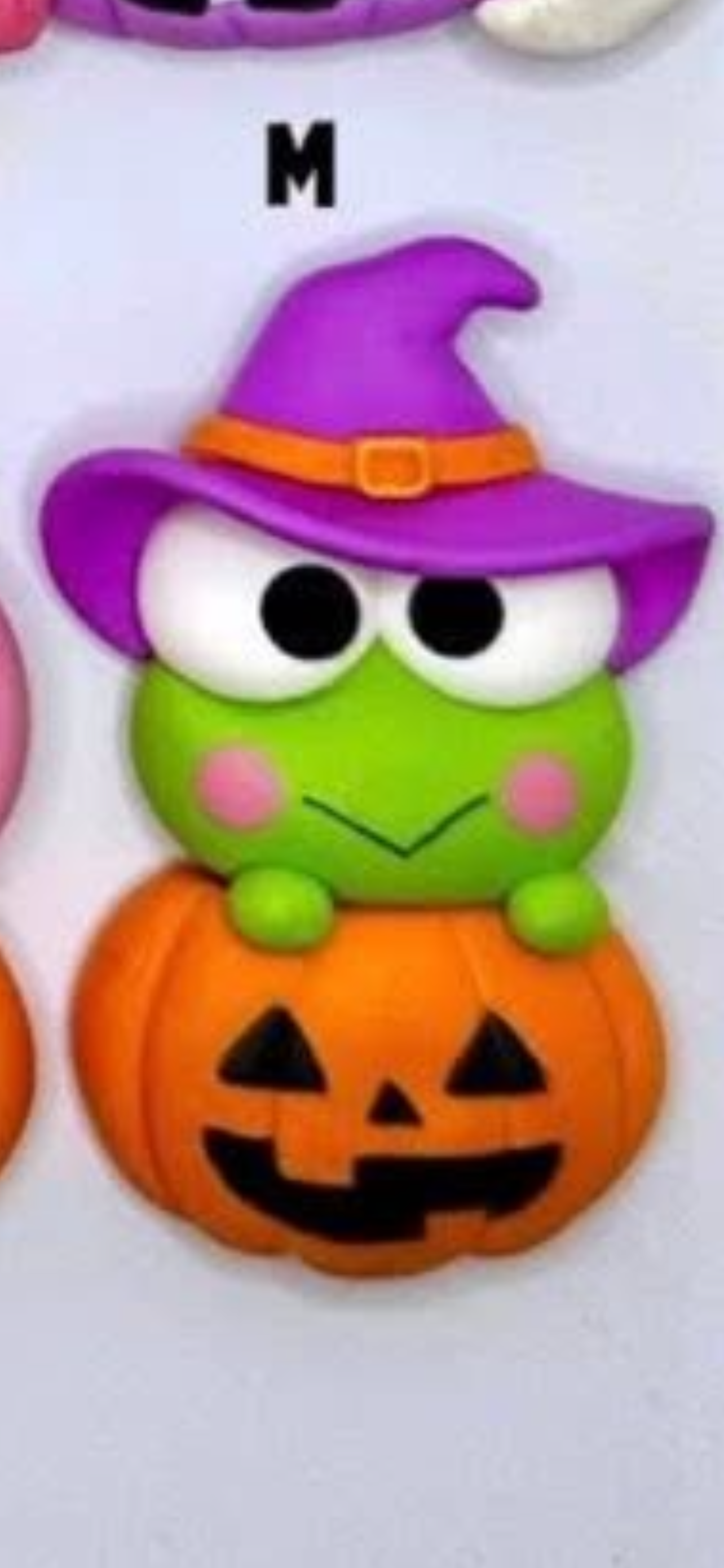 Keroppi pumpkin hair bow