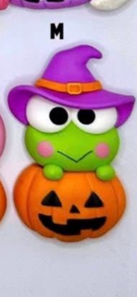 Keroppi pumpkin hair bow