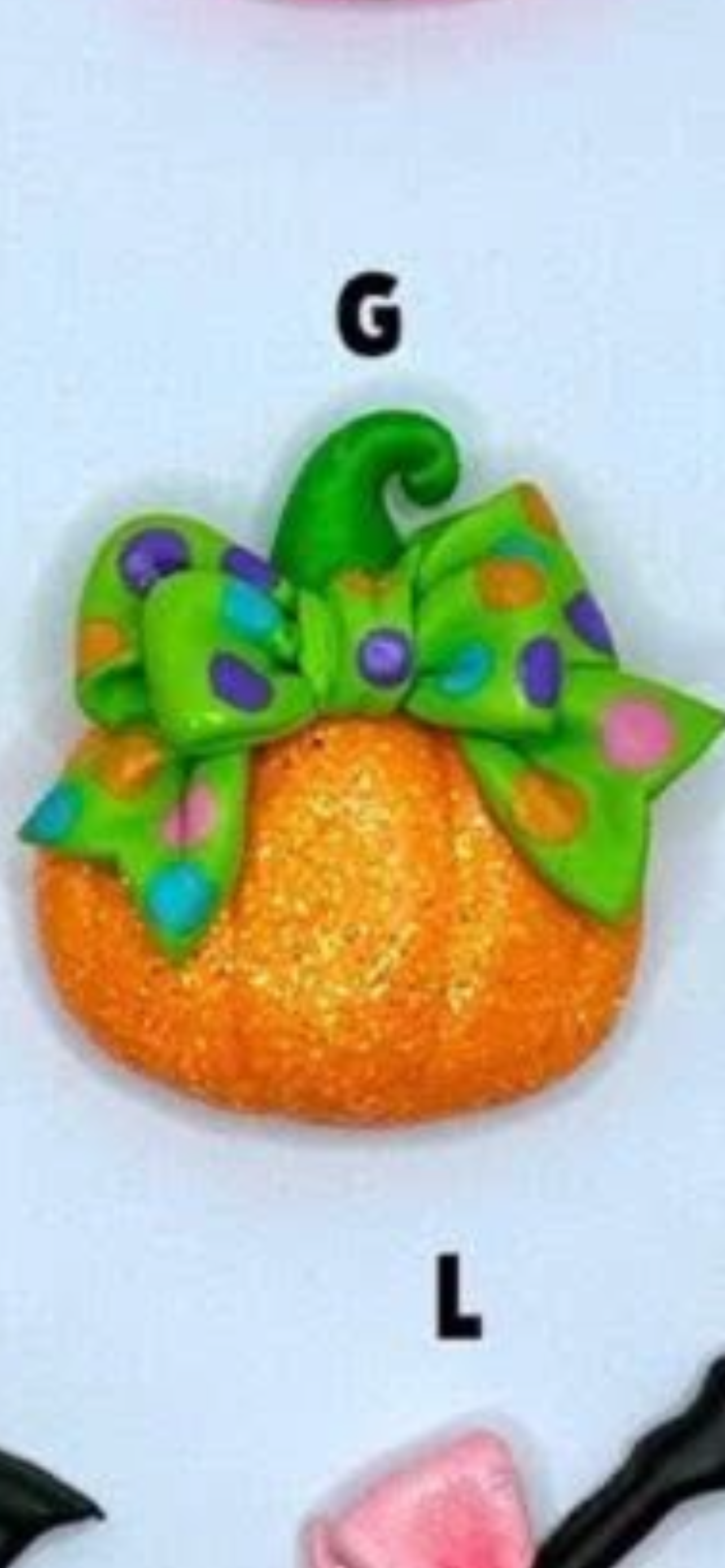 Pumpkin hair bow