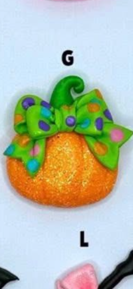 Pumpkin hair bow
