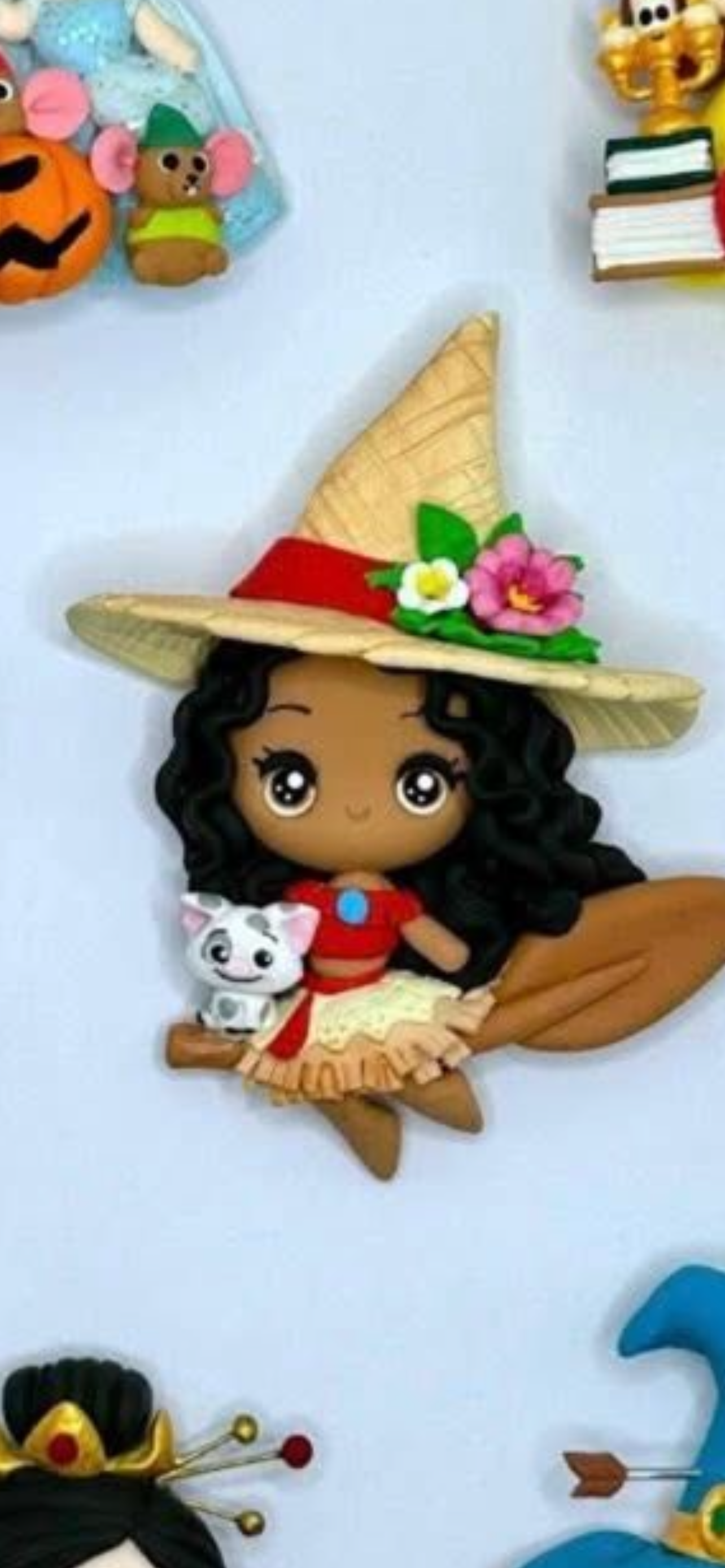 Moana witch hair bow