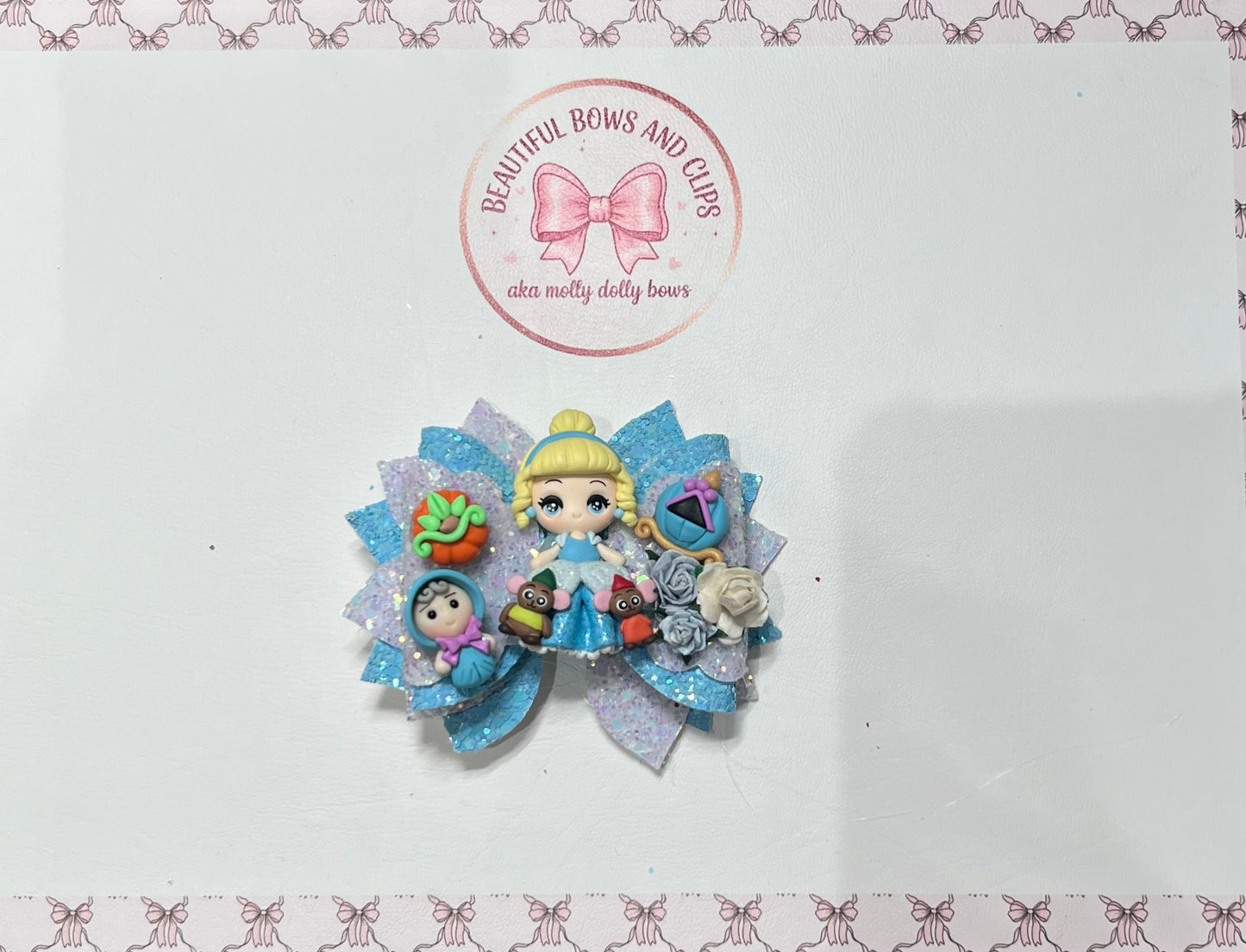 Cinderella hair bow