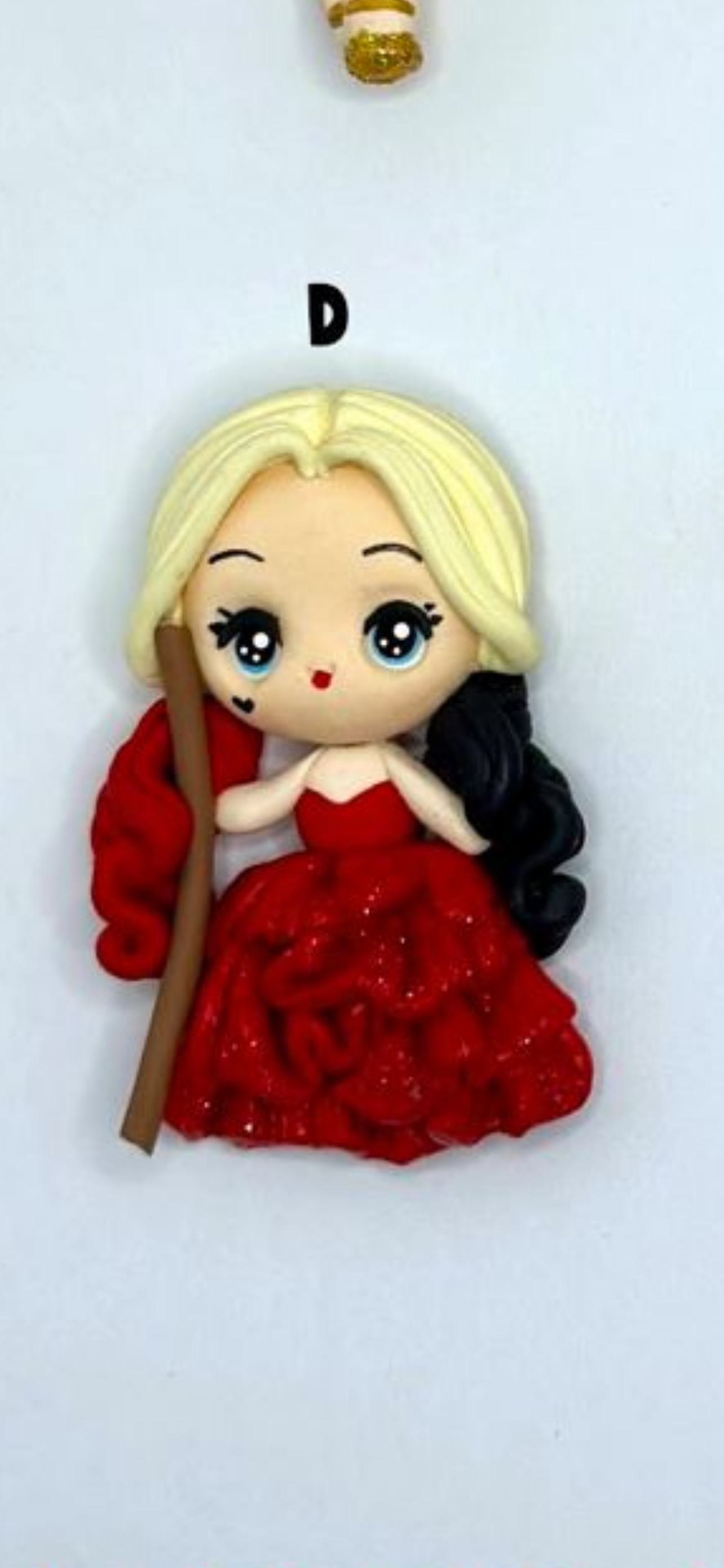 Harley red dress hair bow