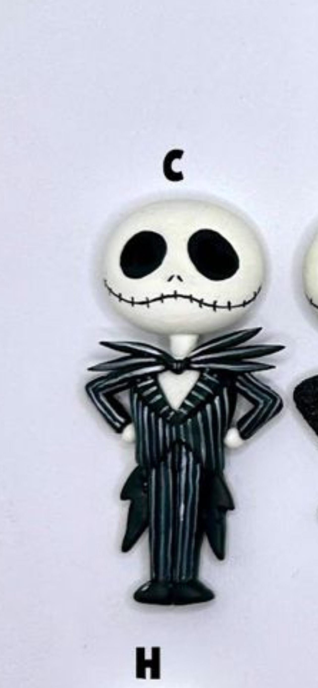 Jack skeleton hair bow