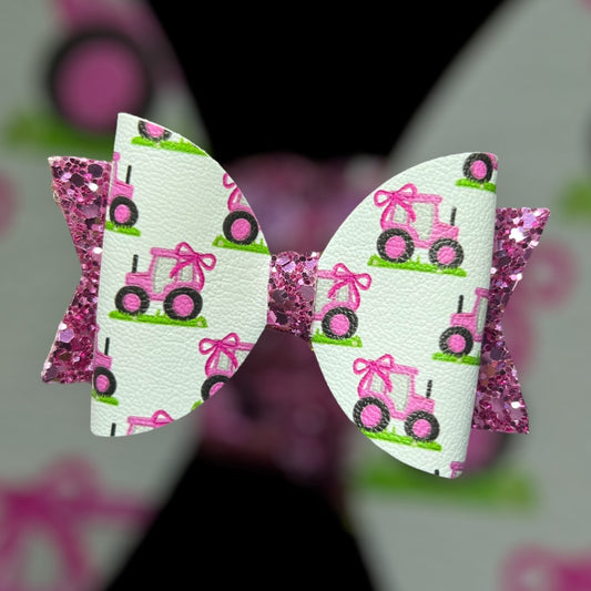 Tractor hair bow