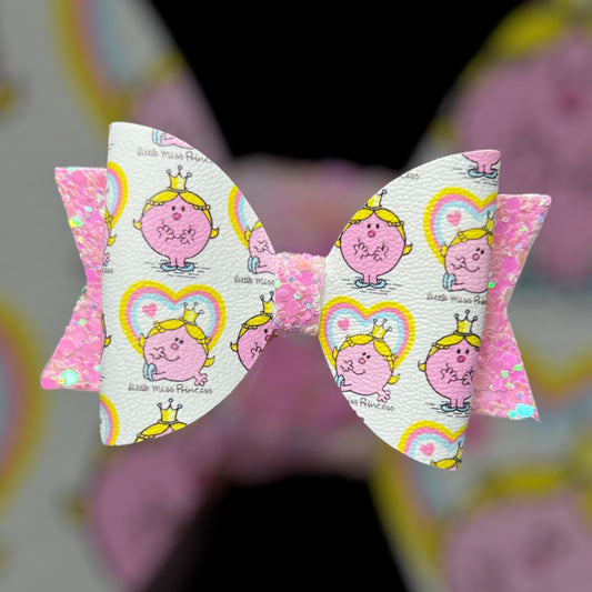 Little miss princess hair bow
