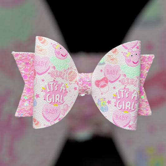 Evie pig hair bow