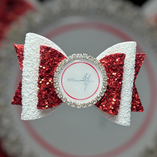 Custom standard Diamond logo hair bow (single bow read description)