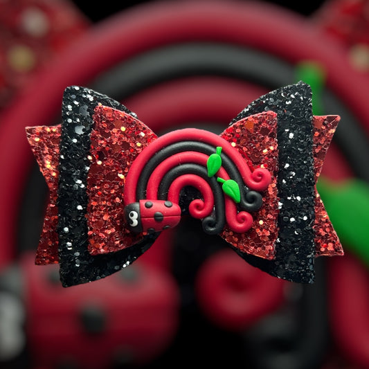 Lady bird hair bow