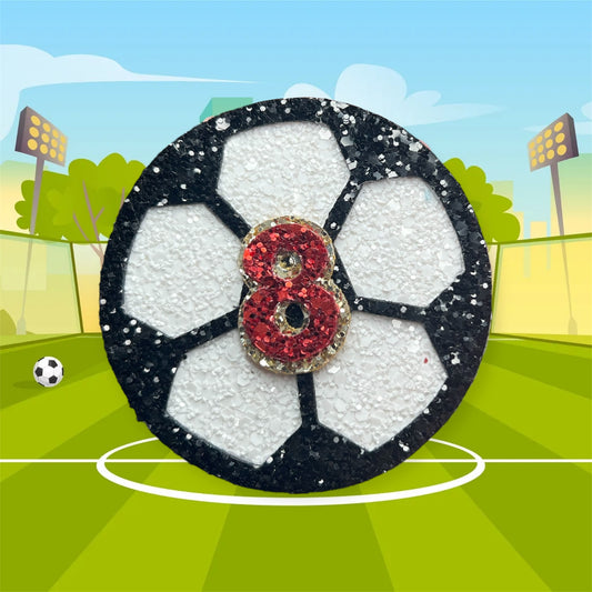 Football birthday badge