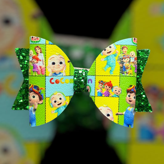 Melon hair bow