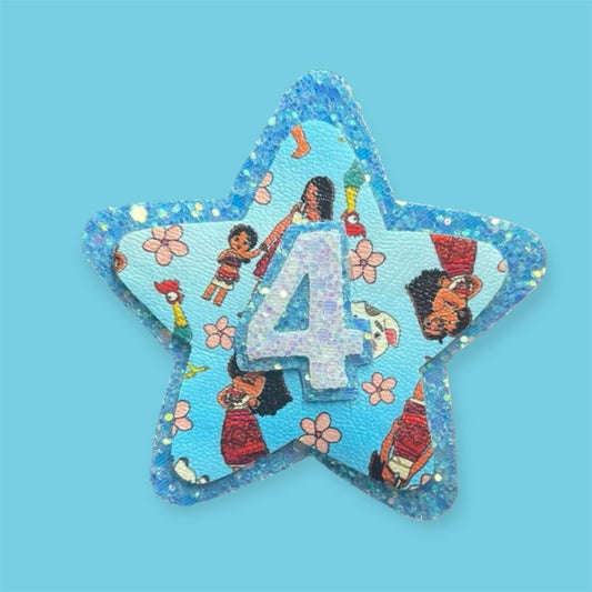 Moana birthday badge