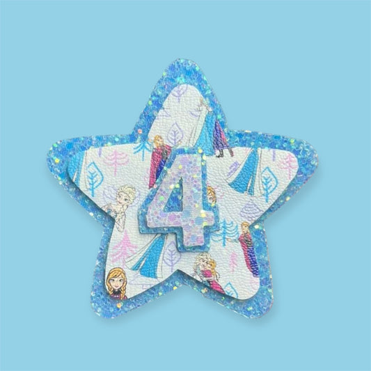 Frozen birthday badge